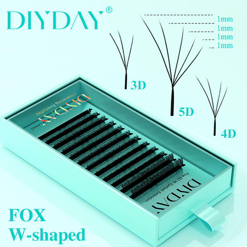 Eyelash Extension Volume Cat Eye - DIYDAY Foxy W Şekilli 3D 4D