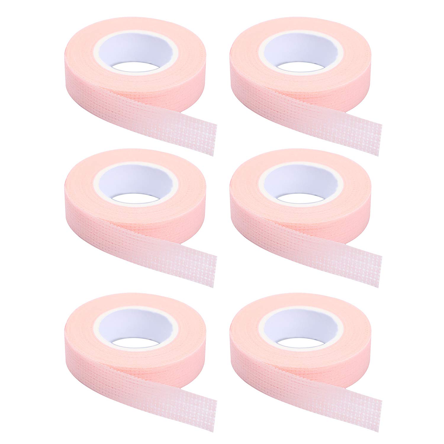Eyelash Extension Guide - 6 Rulo Kirpik Bandı, Yapışkan Kumaş