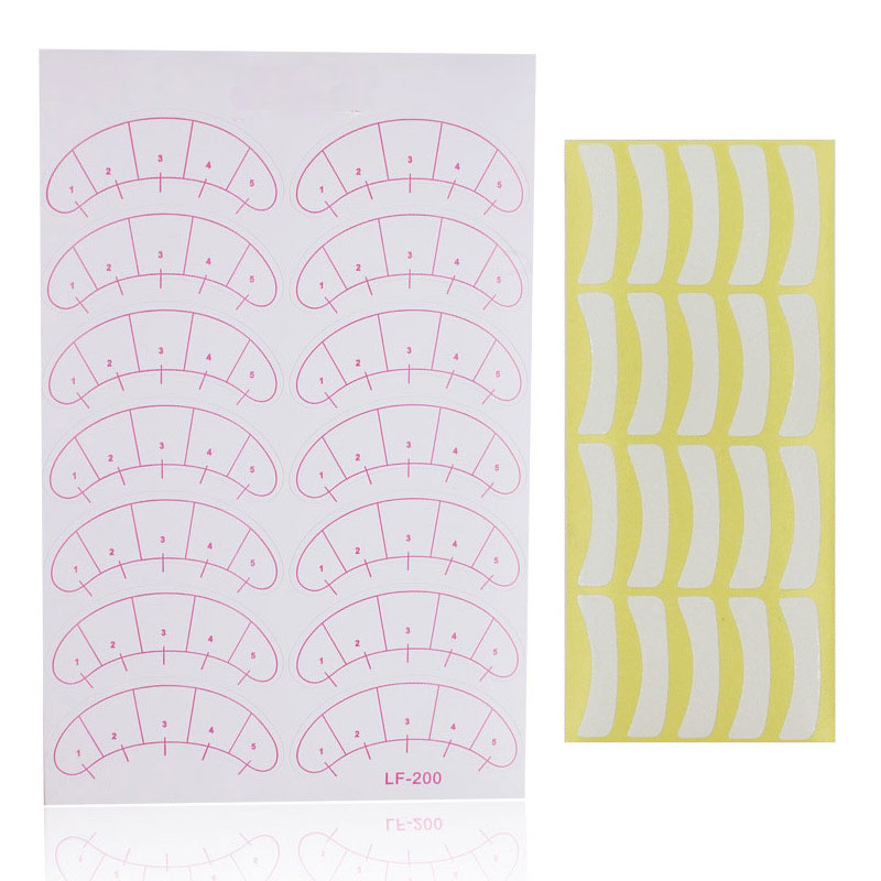 Lash Mapping Sticker - Kirpik uzatma kağıt yamalar kirpik göz