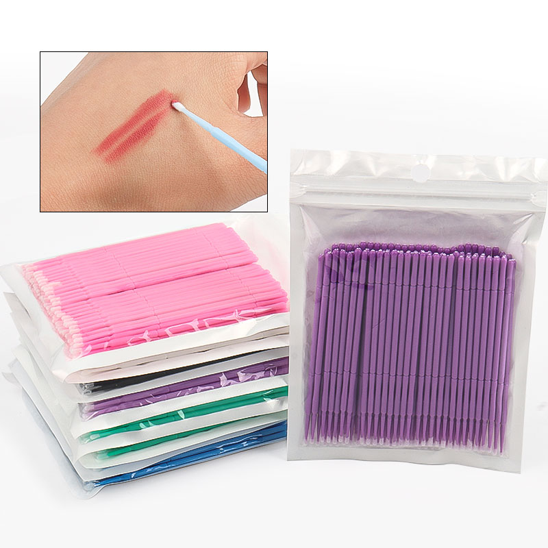 Eyelash Extension Glue Remover - 100 Adet/Torba Bambu Kirpik Uzatma Temizleme