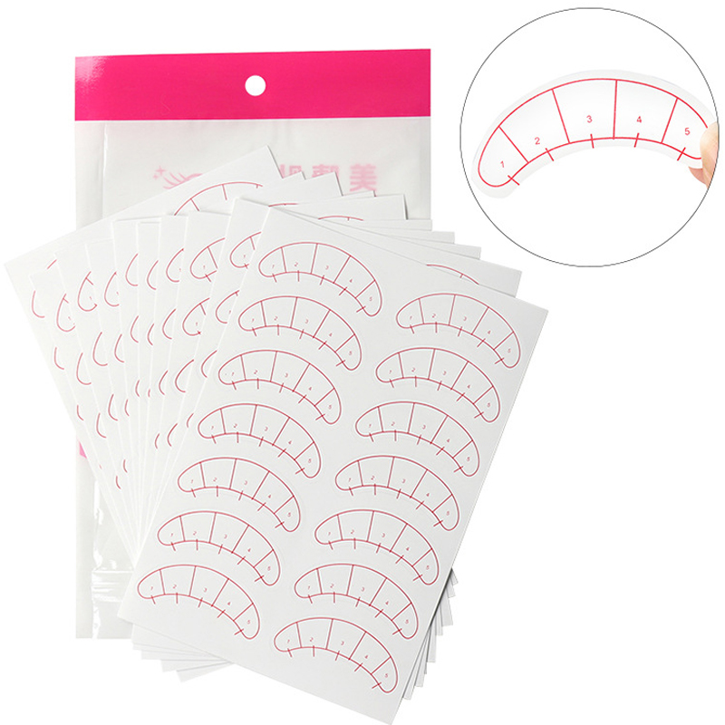 Lash Mapping Sticker - 70/140 Çift Kirpik Haritalama Çıkartmalar Göz