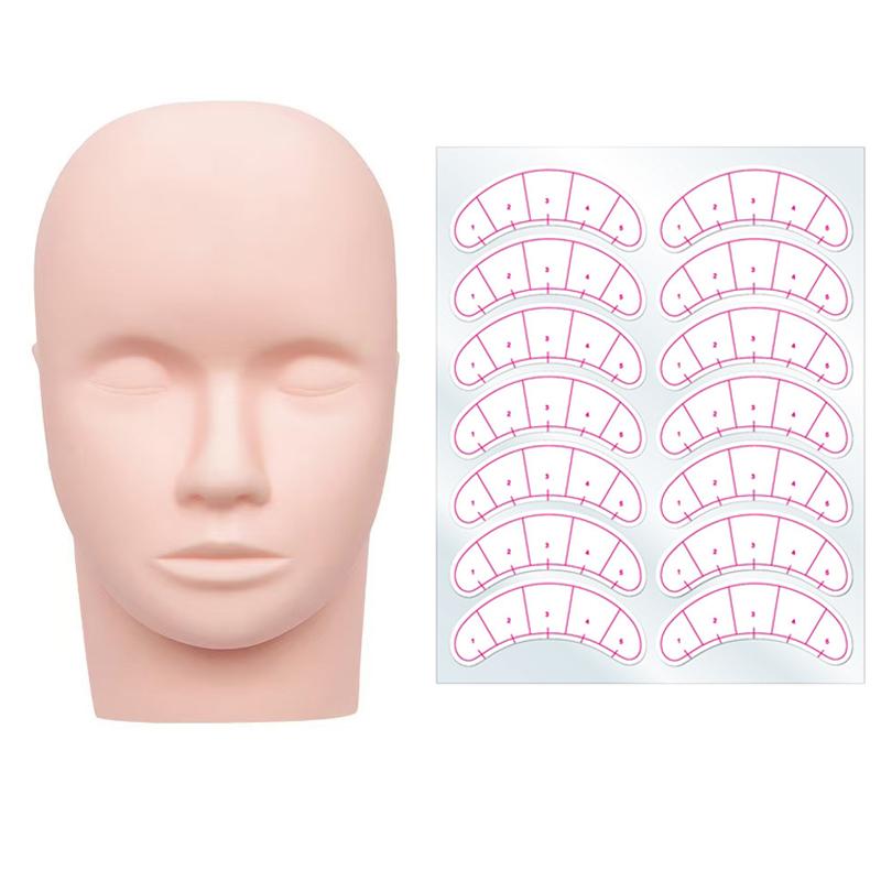 Lash Mapping Sticker - 1 adet Eğitim Başlığı ve 10