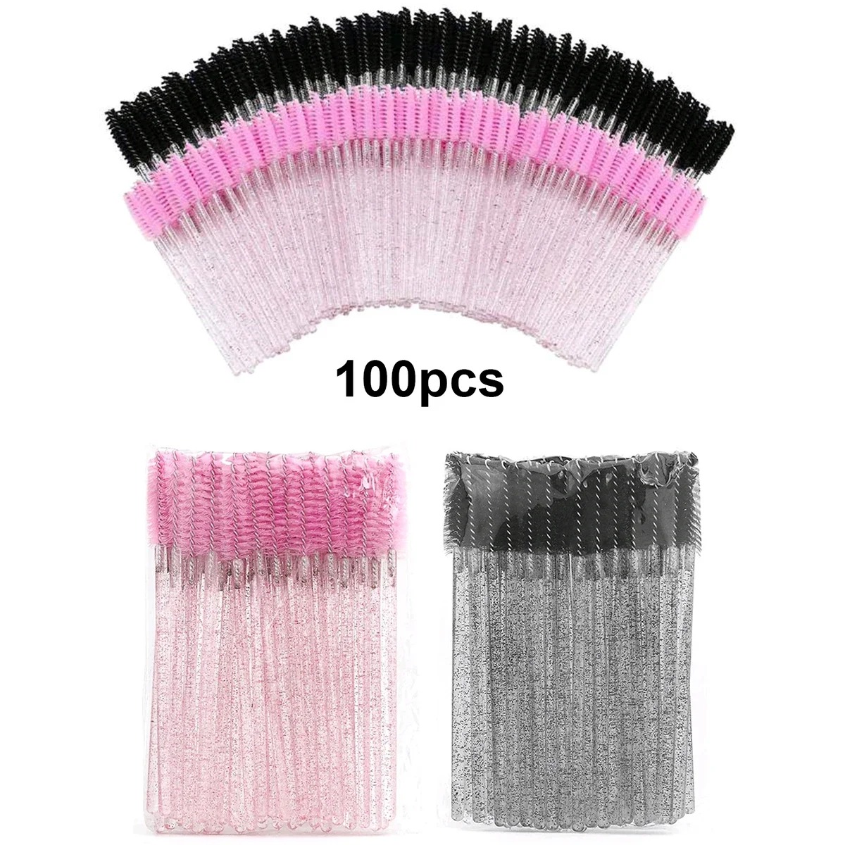 Eyelash Extension Guide - Toptan 100 ADET Maskara Spoolies Tek