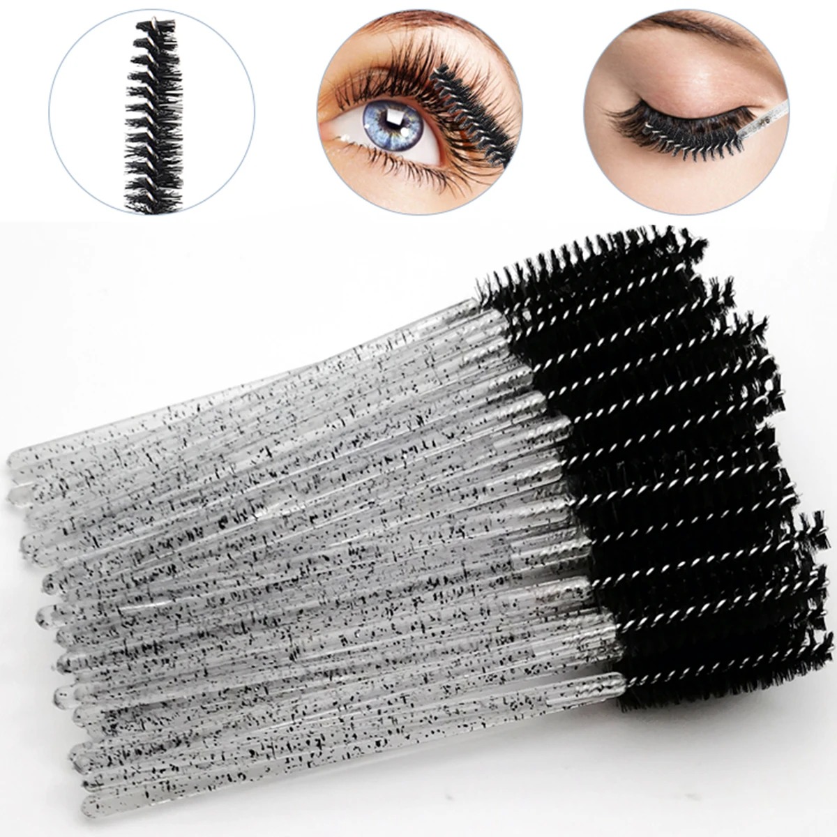 Toptan 100 ADET Maskara Spooli - Eyelash Extension Guide incelemesi ve fiyatı